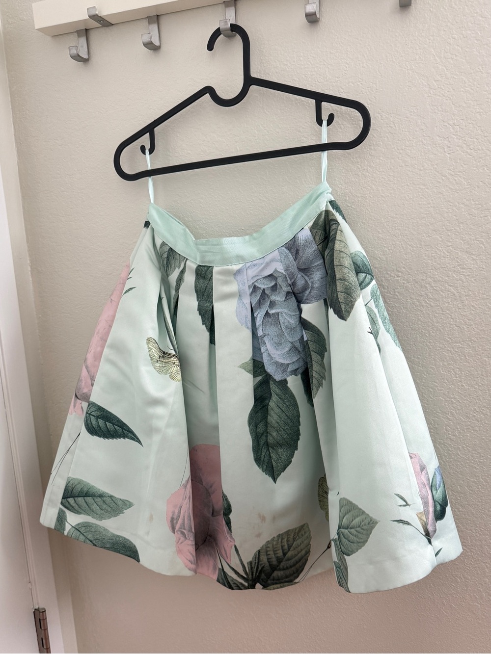 Ted Baker Mint Floral A-Line Skirt